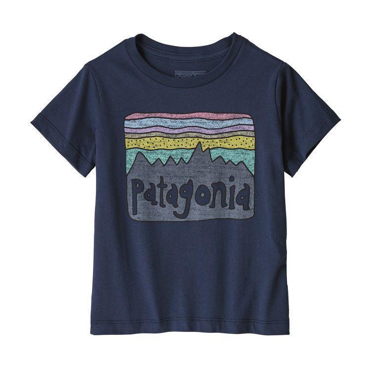 Bébé Enfant fitz Roy Skies Organic Cotton T-Shirt-Patagonia-Bearco.fr