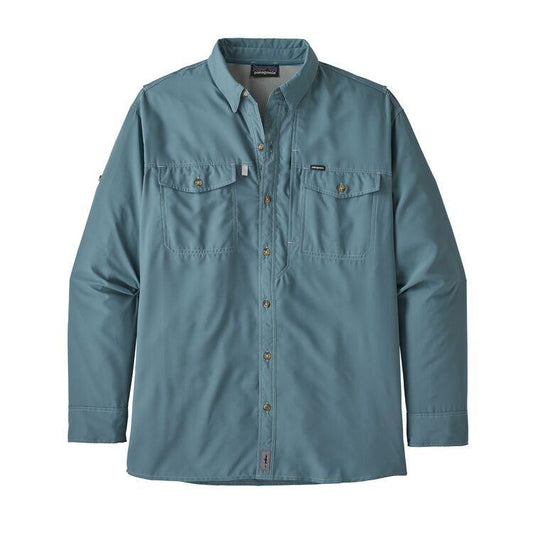Homme Long-Sleeved Sol Patrol II Bleu-Patagonia-Bearco.fr