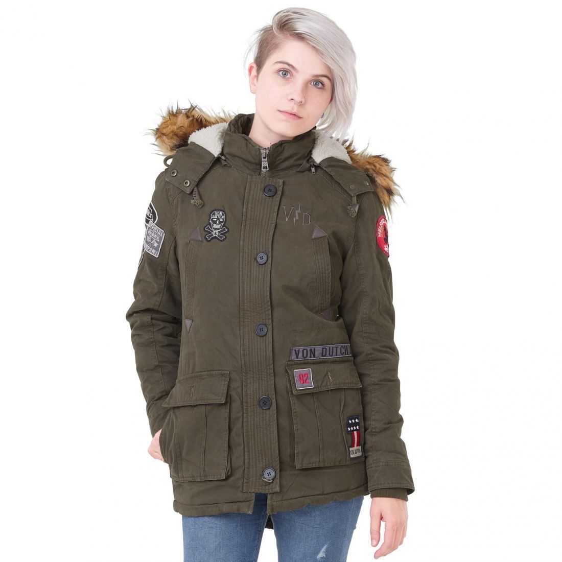 Fourrure Amovible jacket-Von Dutch-Bearco.fr