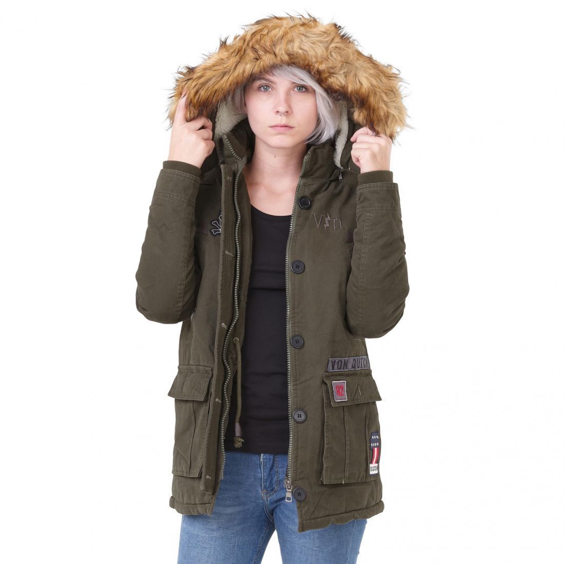 Fourrure Amovible jacket-Von Dutch-Bearco.fr