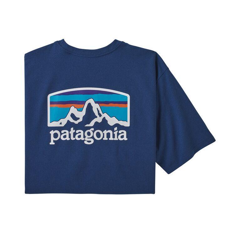 Homme Fitz Roy Horizons Responsibili-Tee Superior Blue-Patagonia-Bearco.fr