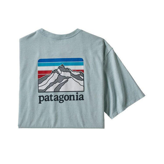 Homme Line Logo Ridge Pocket Responsibili-Tee Bleu-Patagonia-Bearco.fr