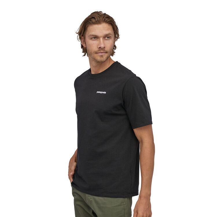 Homme P-6 Logo Responsibili-Tee Noir-Patagonia-Bearco.fr