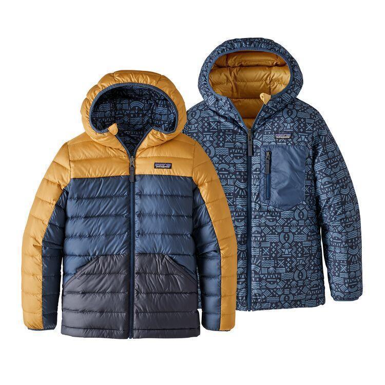 Kids Reversible Down Sweater Glyph Gold-Patagonia-Bearco.fr